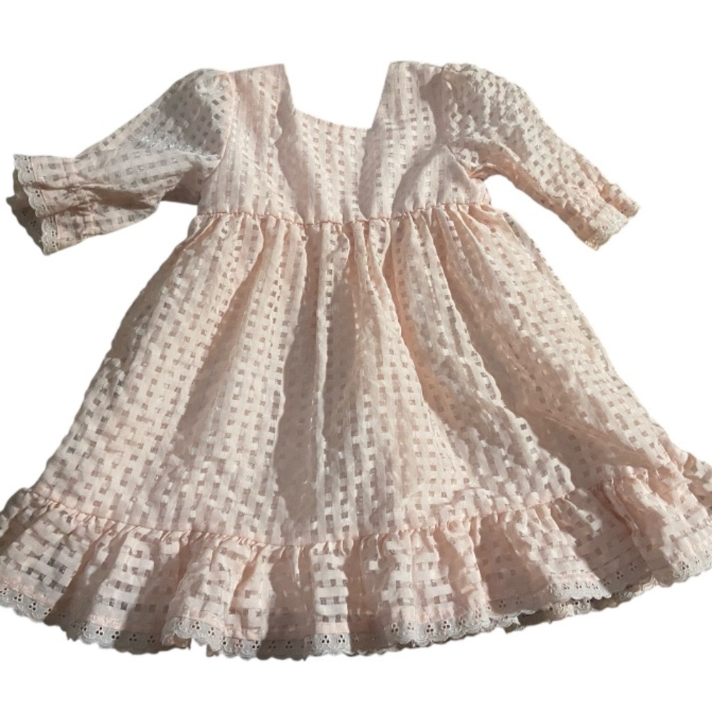 Charming Pink Lace Dress